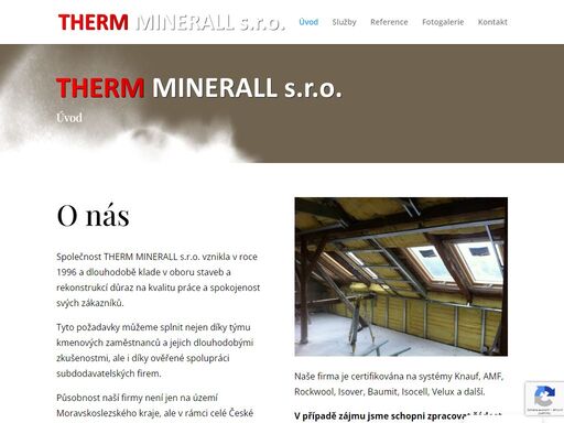 zateplení fasád, tepelné izolace, koupelny, rekonstrukce - minerall