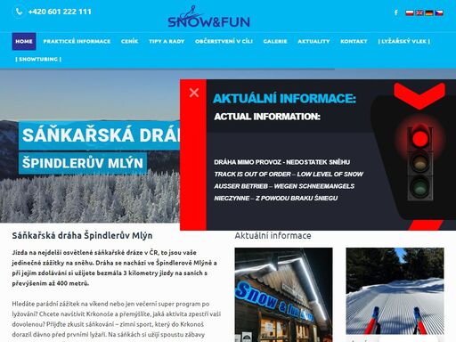 jízda na nejdelší osvětlené sáňkařské dráze v čr. bezmála 3 kilometry jízdy na saních s převýšením až 400 metrů. sáňkařská dráha špindlerův mlýn.