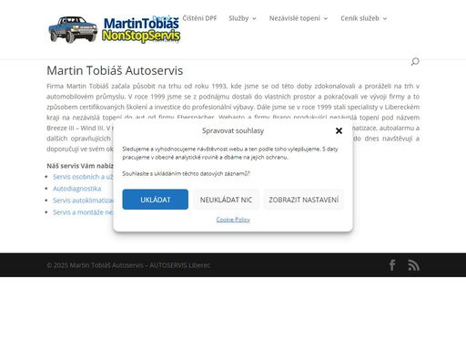 martin tobiáš non stop servis - firma začala působit na trhu od roku 1993, máme tedy již více jak 20 let zkušeností. zabýváme se opravou aut všech značek, ..