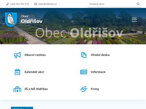 oficiální stránky obce oldřišov