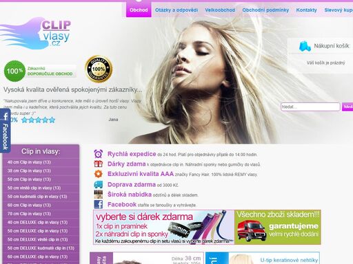 clip in vlasy - prodloužení vlasů. clip-in vlasy 100% lidské vlasy keratin vlasy na prodlužování.