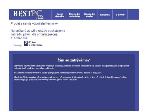 prodej a servis výpočetní techniky