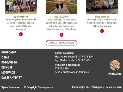cvic.cz - fitness camp s hankou dvorskou
