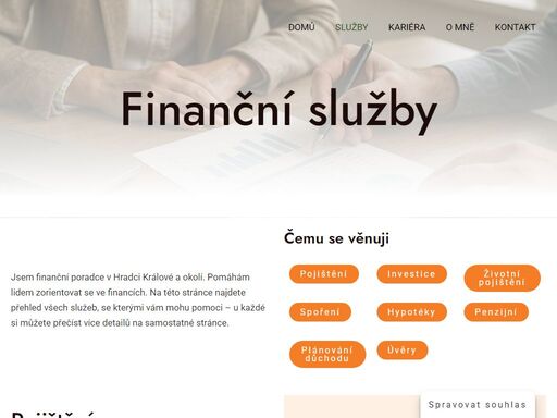 finanční poradce z hradce králové. pomůžu vám s financemi, investicemi a pojištěním - jednoduše, srozumitelně a bez závazků.