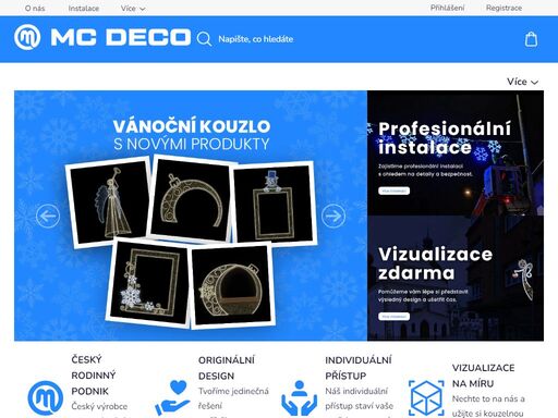 profesionální vánoční dekorace pro města, obce a obchodní centra. vytvoříme a nainstalujeme výzdobu na míru. realizujeme motivy, tvary a barvy dle přání.