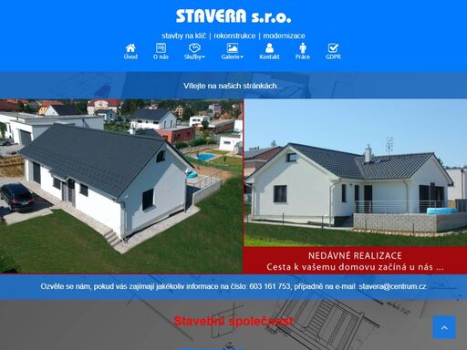 stavby na klíč jedině u firmy stavera s.r.o.stavby na klíč | rekonstrukce | modernizace