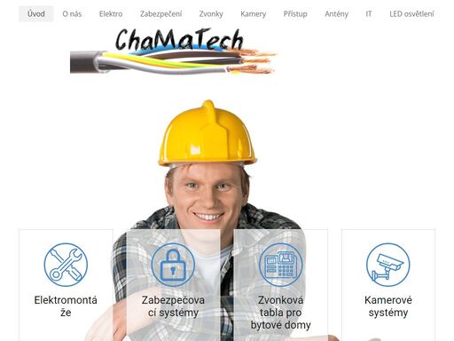 chamatech, elchatech, elektromontaze, elektromontáže, elektroinstalace, elektrika, zásuvka, zasuvka, světlo, svetlo, vypínač, vypinac, jistič, jistic, pojistky, svetlo, led, chip, přístupový systém, pristupovy system, rfid, zvonky, tablo, domácí telefon, domaci telefon, kamera, nahrávací zařízení, nahravaci zarizeni, pohyb, pir, zabezpecovacka, zabezpecovaci system, jablotron, klavesnice, anteny, sta, satelit, elektro, it, data, datove rozvody, datove site, led osvetleni, led svetlo, ledpasek