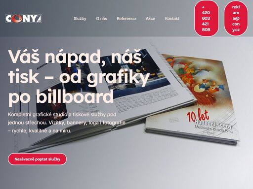 profesionální grafické studio s tradicí. nabízíme návrh loga, tiskoviny, ilustrace, fotografii i přípravu dat k tisku.