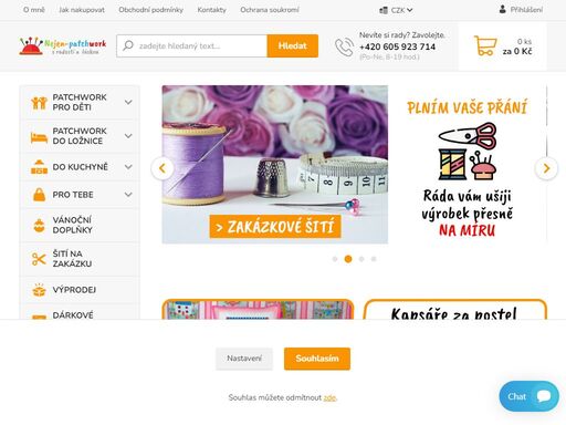 ručně šité patchworkové výrobky, šití na zakázku. vyrobeno důsledně a s láskou.