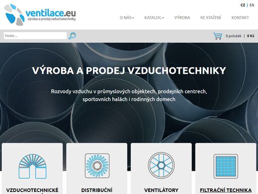 výroba vzduchotechniky, spiro potrubí, čtyřhranných vzduchotechnických kanálů, technologie aeroseal