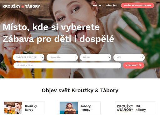 hledáte kroužky a tábory pro děti? u nás najdete nabídku různých firem na jednom místě. přes tisíc kroužků a táborů, přehledně a pohromadě včetně hodnocení.