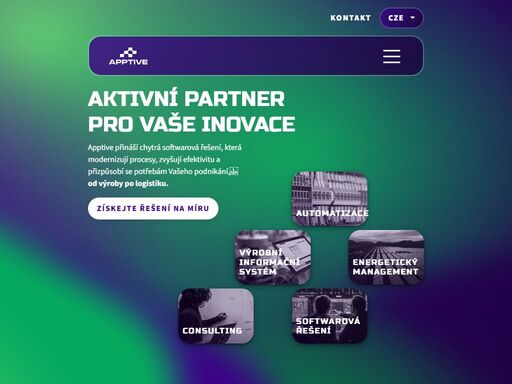 apptive – odborná it řešení na míru. pomáháme firmám růst díky inovativním systémům pro výrobu, energetiku, finance a služby. specializujeme se na digitalizaci, automatizaci a řízení procesů.