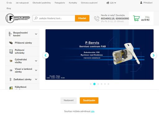 klíče, zámky, kování, visací zámky, cylindrické vložky, dveří zavírače, elektromagnety