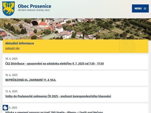obec prosenice se nachází v olomouckém kraji 5 km od města přerova v rovinné krajině moravské brány. původně se jednalo o dvě katastrální obce, jejichž názvy byly velké prosenice a malé prosenice. ty se sloučily v jednu obec v roce 1948. 