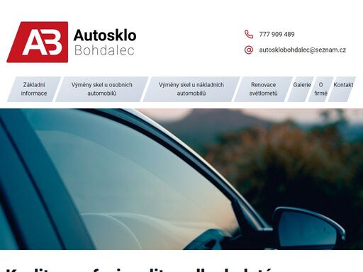 výměny skel u osobních a nákladních automobilů bez placení v praze bohdalec.