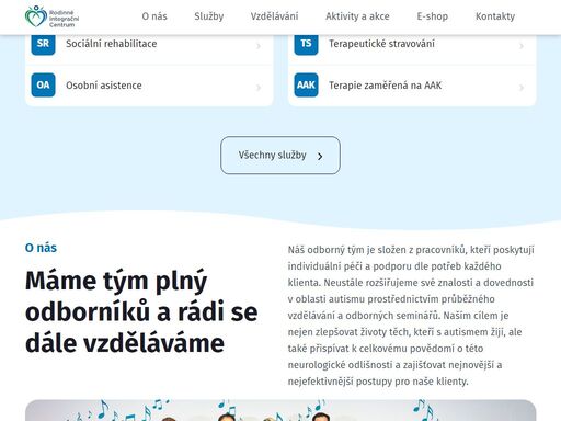 specializujeme se na poskytování sociálních služeb a terapií pro jednotlivce a rodiny s dětmi s poruchami autistického spektra v pardubickém kraji.