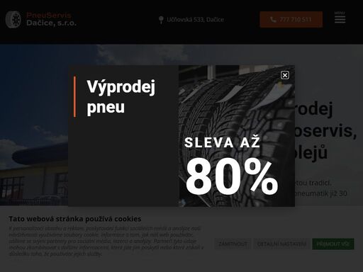 pneuservis dačice. je firma s dlouholetou tradicí. poskytuje komplexní služby v oblasti pneumatik již 30 let.