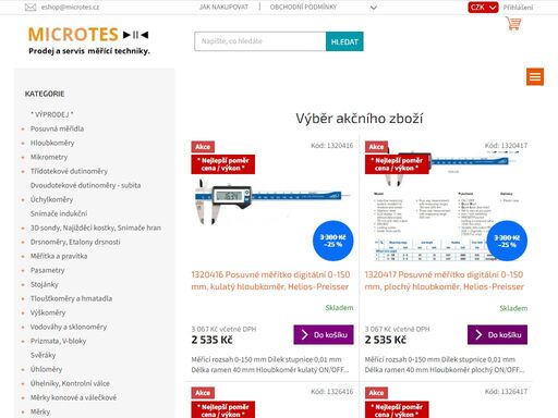 microtes s.r.o. - prodej, servis a kalibrace měřidel mitutoyo, tesa, mahr, microtest, helios-preisser, insize.
opravujeme měřidla všech značek. zajišťujeme kalibraci měřidel. prodej kalibrů a výroba speciálních kalibrů.