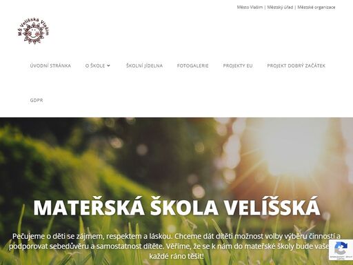 mateřská škola velíšska vlašim - pečujeme o děti se zájmem, respektem a láskou. věříme, že se k nám do mateřské školy bude vaše dítě každé ráno těšit!