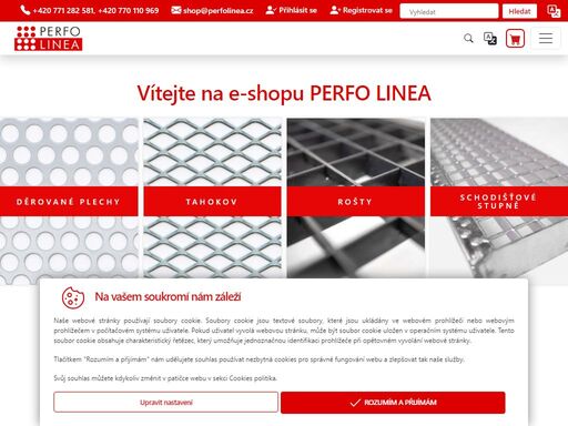 e-shop perfo linea - český výrobce - nejširší nabídka perforovaných materiálů