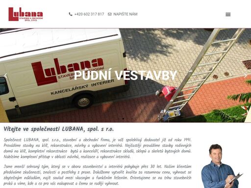lubana spol. s.r.o. provádíme rekonstrukce kanceláří a komerčních prostor. provádíme kompletní rekonstrukci v panelových, cihlových či rodinných domech. rekonstrukce sklepů. návrhy interiérů. kancelářský nábytek - prodej a montáž. podlahy a dveře.