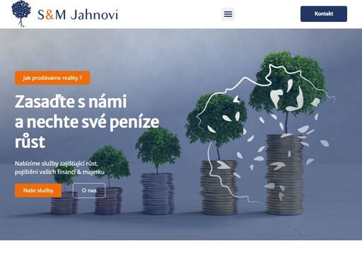 pomůžeme vám s nastavením pojištění, realitami, financemi - investováním atd.