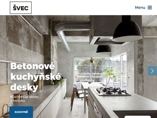 ve švec betonu vyrábíme kuchyně, nábytek, pulty, bary a schodiště z betonu. prémiové betonové výrobky na míru danému interiéru a vašim potřebám.