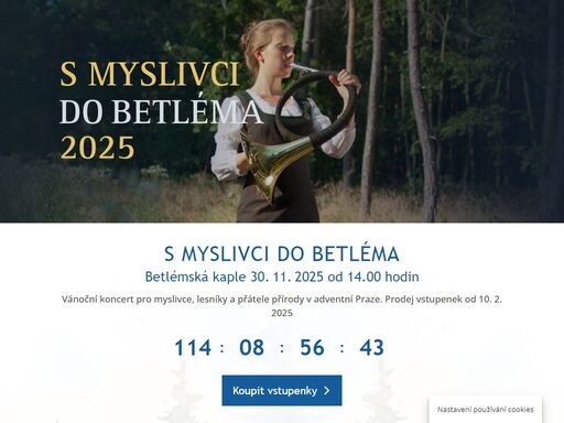 vanocesmyslivci.cz | vánoční koncert pro myslivce, lesníky a přátele přírody v adventní praze | vstupenky v prodeji od 5.2.2024