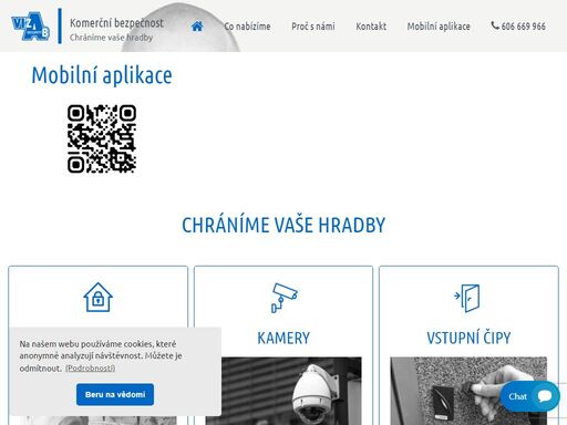 chráníme vaše hradby. jsme specialisté na alarmy, kamery a vstupní čipy. neprodáváme jen alarmy a kamery, nabízíme bezpečí. vizab security >