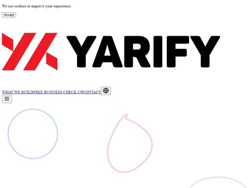 yarify delivers artificial intelligence solutions, custom software development, and business process automation to help companies work faster, eliminate manual work, and scale with confidence. start small, automate fast, and grow with tech that fits how you operate.