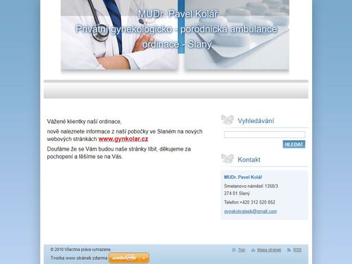 mudr. pavel kolář privátní gynekologicko-porodnická ambulance slaný
