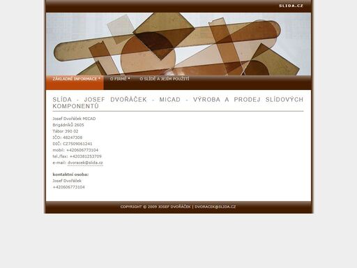 slída - micad dvořáček josef tábor, výroba slídových produktů 