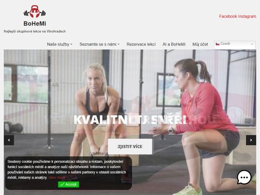 fitness studio s velkým výběrem lekcí. nabízíme kruhové tréninky, silové tréninky, hiit, jógu aj. profesionální trenéři, promyšlené tréninky.