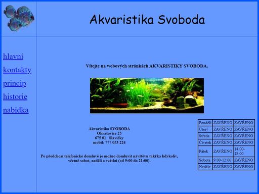 akvaristika svoboda je prodejna s velkým výběrem ryb, ale i zboží, poradna a tak dále. více se dozvíte na naší webové adrese...