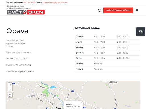 pobočka společnosti svět oken opava nabízí do konce měsíce se slevou plastová okna, plastové dveře, hliníková okna, hliníkové dveře, garážová vrata, balkóny a lodžie a stínící techniku.