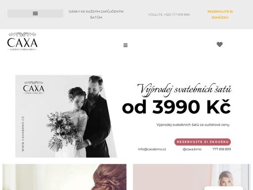 v krásném prostředí v centru brna najdete denně od 10 do 20 hodin na ploše více než 400 m2 půjčovnu svatebních a společenských šatů.