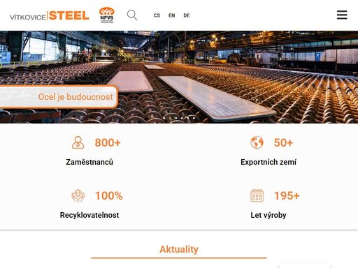 společnost vítkovice steel a. s. se zaměřuje na výrobu tlustých plechů, štětovnic a výpalků té nejvyšší kvality, které nacházejí uplatnění v široké škále průmyslových odvětví.