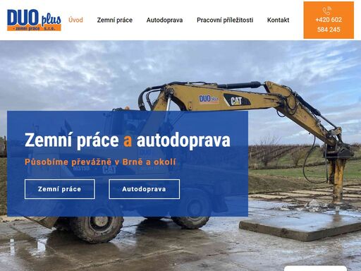 duo plus brno - profesionální zemní a výkopové práce, spolehlivá kontejnerová doprava. efektivní řešení pro vaše stavební projekty!
