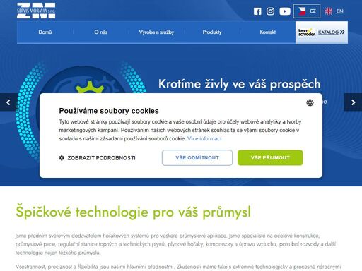 dodáváme hořákové systémy pro veškeré průmyslové aplikace. vedle specializované výroby a služeb rovněž dodáváme příslušenství a náhradní díly.