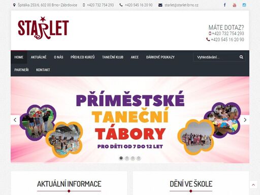 taneční škola starlet brno - taneční pro nejmenší i pro starší a pokročilé. taneční pro začátečníky i pokročilé. kurzy tance v brně. tanec standardní a latinsko-americký