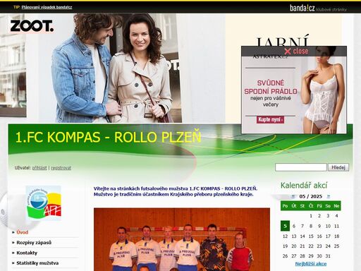 vítejte na stránkách futsalového mužstva 1.fc kompas - rollo plzeň. mužstvo je tradičním účastníkem krajského přeboru plzeňského kraje.
 
