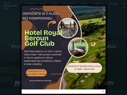 zázemí resortu tvoří rozsáhlý klubový dům s restaurací, privátním klubem, hotelem, wellness s vířivkami, saunou, masérnou a venkovním bazénem a fitness.
