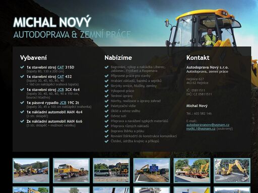 autodoprava a zemní práce michal nový