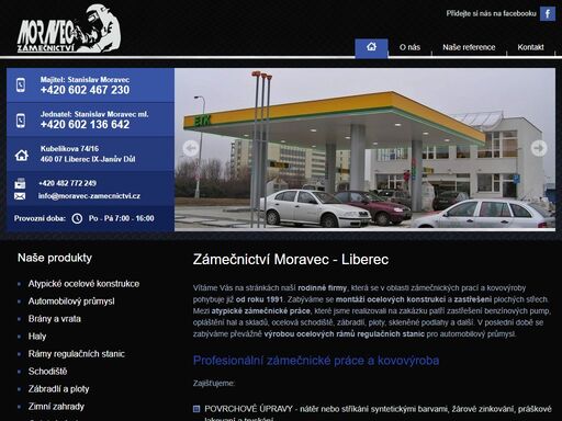 zámečnictví moravec nabízí služby v oblasti zámečnické práce a kovovýroby, montáž ocelových konstrukcí, výroba ocelových rámů apod. 