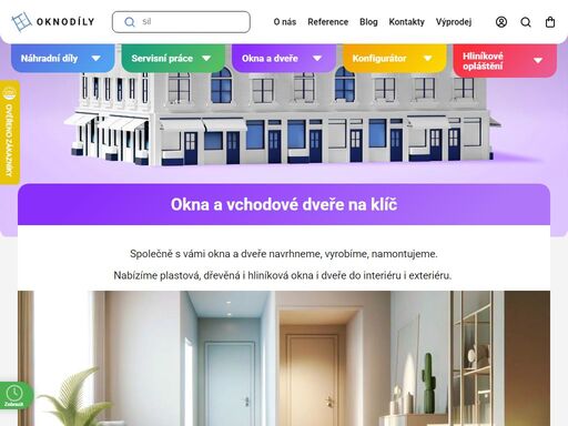 okna a vchodové dveře na klíč
společně s vámi okna a dveře navrhneme, vyrobíme, namontujeme.
nabízíme plastová, dřevěná i hliníková okna i dveře do interiéru i exteriéru. 




plastová
hliníková
dřevěná
ocelová



plastová okna a dveře



plastová okna a dveře
klasika vhodná pro rodinné domy, ale…