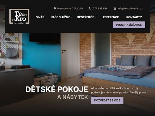 kuchyně na míru, vestavěné skříně, kování blum, skleněné obklady. to všechno nabízí tekro interiéry kolín - nábytek na zakázk