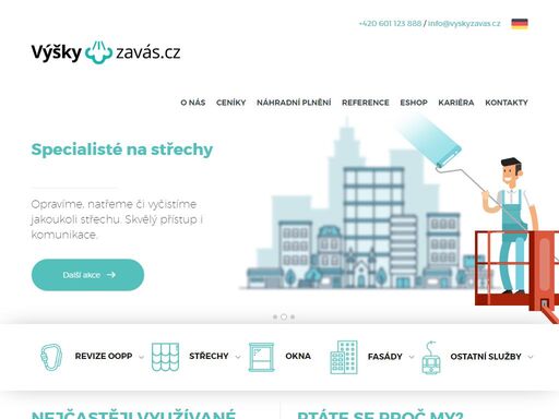 objevte naše služby v oblasti výškových prací. na úvodní stránce se dozvíte o našich specializacích, přístupu a týmu, který zajišťuje bezpečné a efektivní řešení vašich potřeb.