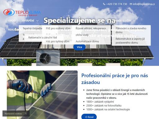    
   
   
   
   
profesionální práce je pro nás zásadou   
   
jsme firma působící v oblasti energií a moderních technologií. opíráme se o více jak 15...