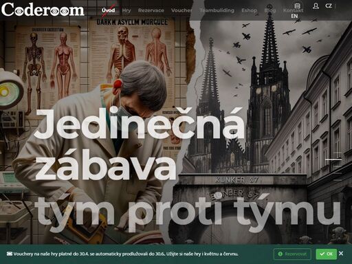 originální únikové hry v praze. hrajte hry v coderoom nebo na vaší firemní akci kdekoliv v čr. únikové hry oceněné tripadvisorem i konferencí trend event.