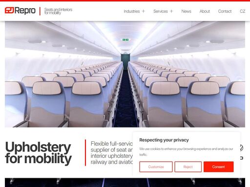 full-service just-in-time supplier of seat covers and interior upholstery for automotive, trains, trams and aircraft